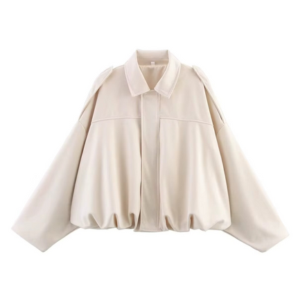 Ariana | Oversized Bomber Jacket – Cropped Jacket