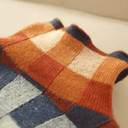 Bethany | Patchwork Turtleneck – Knitwear Sweater