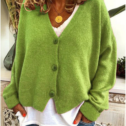 Callie Cove | V-Neck Buttoned Cardigan – Boyfriend Cardigan