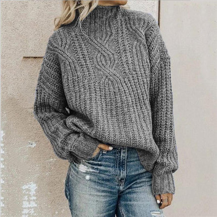 Crestvale | Casual Knitted Turtleneck – Roll Neck Sweater