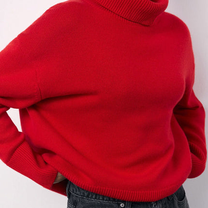 Crimsona | Turtleneck Knit Sweater – Roll Neck Knitwear