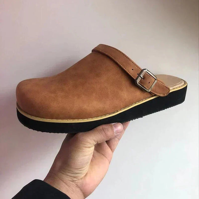 Echo | Leather Slip-on – Loafer with Buckle Style