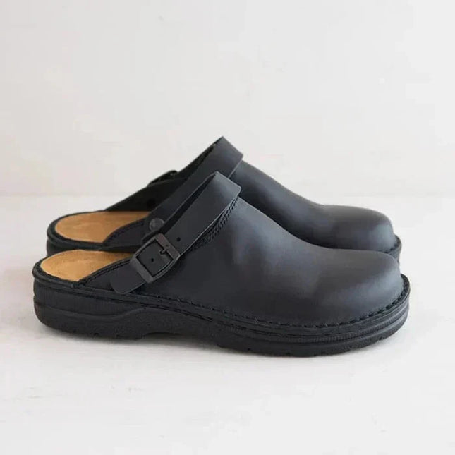 Echo | Leather Slip-on – Loafer with Buckle Style