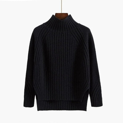 Everly | Long Sleeve Knitted Jumper – Roll Neck Sweater