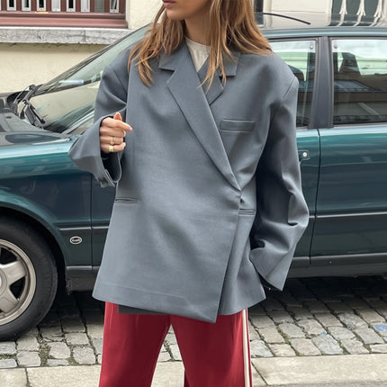 Felice | Wrap Jacket with Pockets – Single Breasted Coat