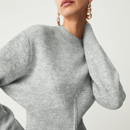 Fuzzora | Half-Zip Fuzzy Sweater – Knitwear Sweatshirt