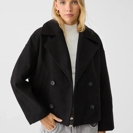 Harper | Double Breasted Jacket – Cropped with Lapel