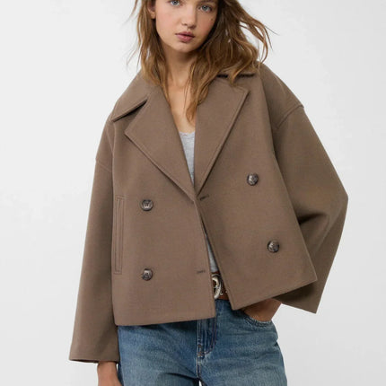 Harper | Double Breasted Jacket – Cropped with Lapel