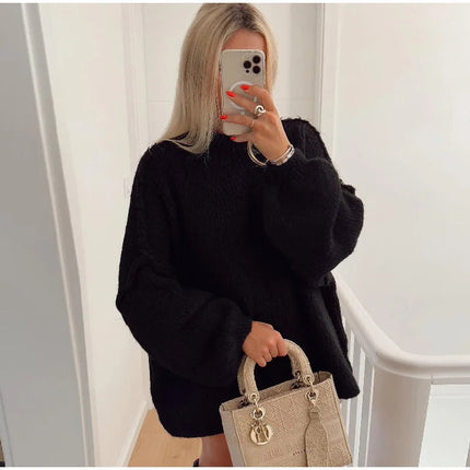 Heidelle | Fluffy Oversized Knit Sweater – Knitwear