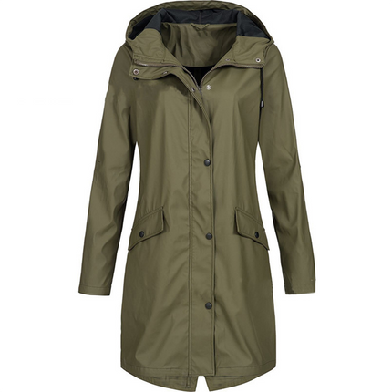 Lorraine | Waterproof Hooded Raincoat – Wrap Jacket