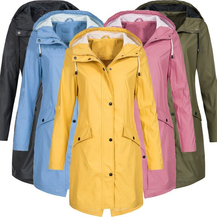Lorraine | Waterproof Hooded Raincoat – Wrap Jacket