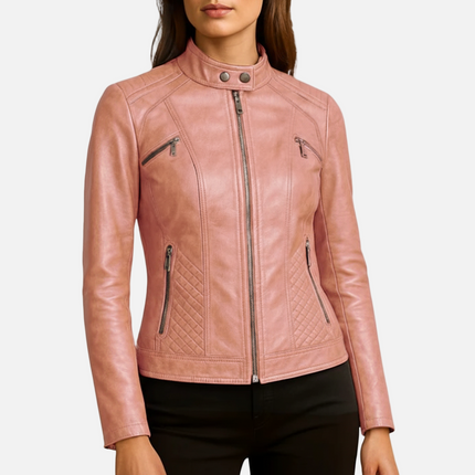 Madrick | Slim Fit Moto Jacket – Faux Leather Biker