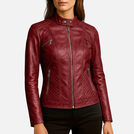 Madrick | Slim Fit Moto Jacket – Faux Leather Biker