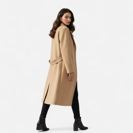 Tremora | Women’s Lapel Overcoat – Belted Coat Design