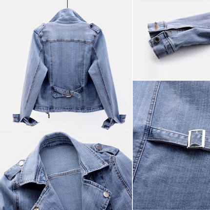 Vesta | Classic Denim Jacket – Cropped Jacket with Zippers