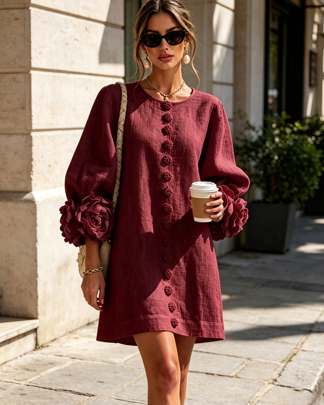 Colette | Voluminous Sleeve Mini Dress
