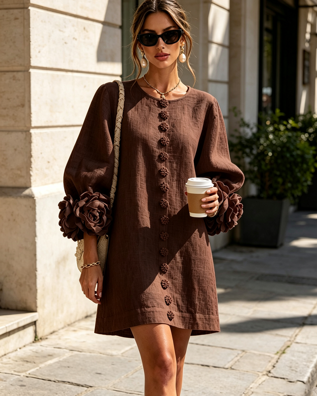 Colette | Voluminous Sleeve Mini Dress