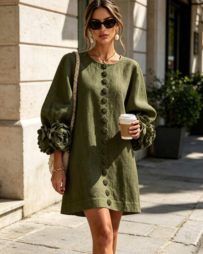 Colette | Voluminous Sleeve Mini Dress