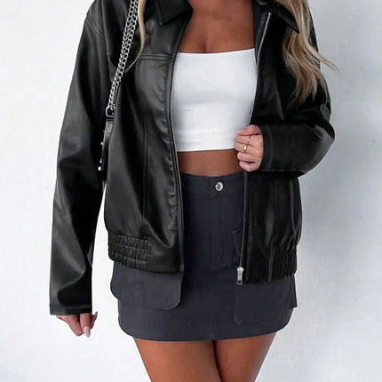 Zeptera | Faux Jacket – Cropped Jacket with Zipper
