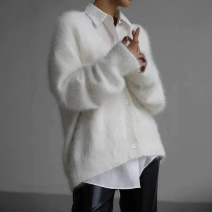 Aerin | Oversized V-Neck Knit Cardigan