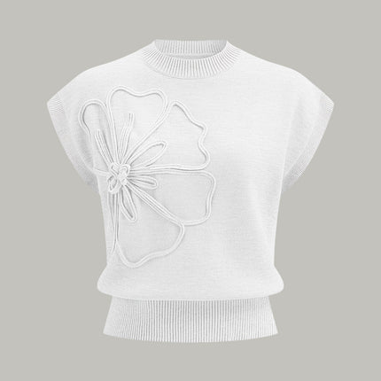 Aimee | Cap Sleeve Knit Sweater Vest