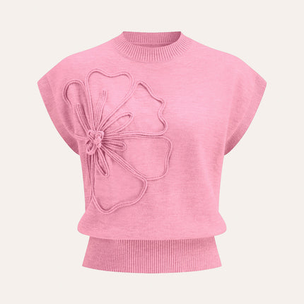 Aimee | Cap Sleeve Knit Sweater Vest