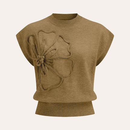 Aimee | Cap Sleeve Knit Sweater Vest