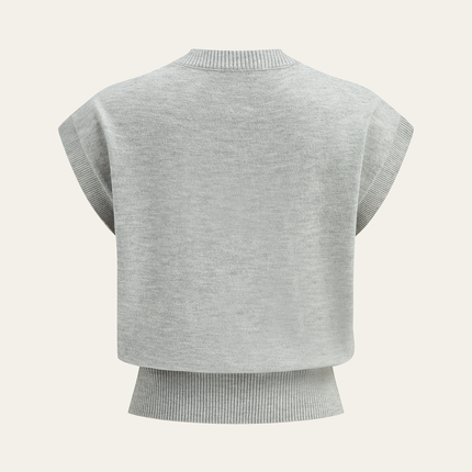 Aimee | Cap Sleeve Knit Sweater Vest
