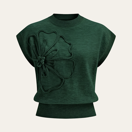 Aimee | Cap Sleeve Knit Sweater Vest