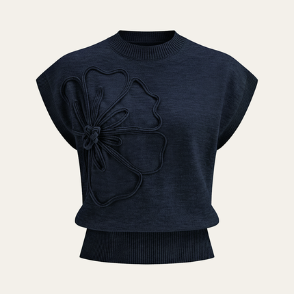 Aimee | Cap Sleeve Knit Sweater Vest