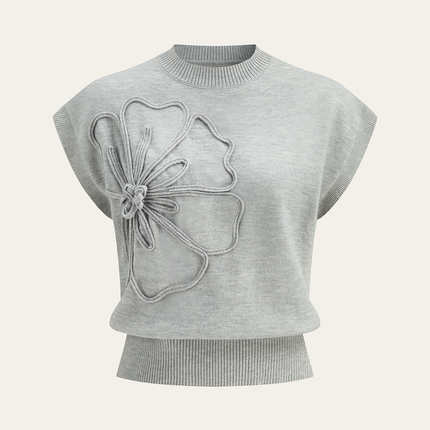 Aimee | Cap Sleeve Knit Sweater Vest
