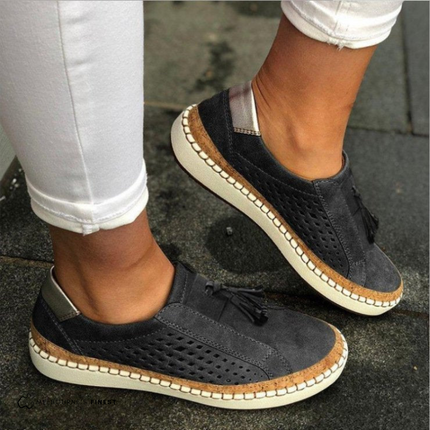 Cadence | Relaxed Fit Perforated Slip-On Sneakers