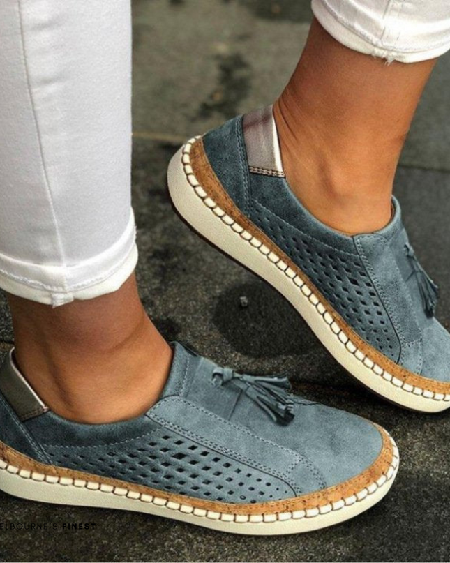 Cadence | Relaxed Fit Perforated Slip-On Sneakers