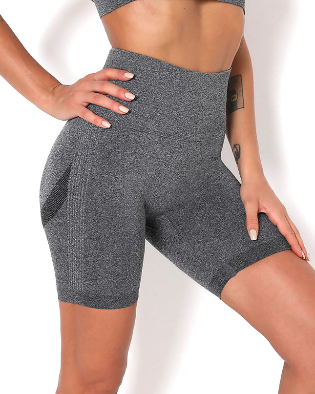 Apex | Seamless Shorts for Women – Sleek Performance in Dim Gray