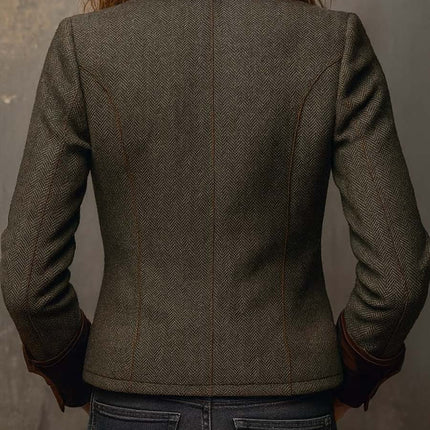 Dominique | Tailored Herringbone Jacket