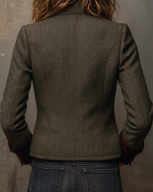 Dominique | Tailored Herringbone Jacket