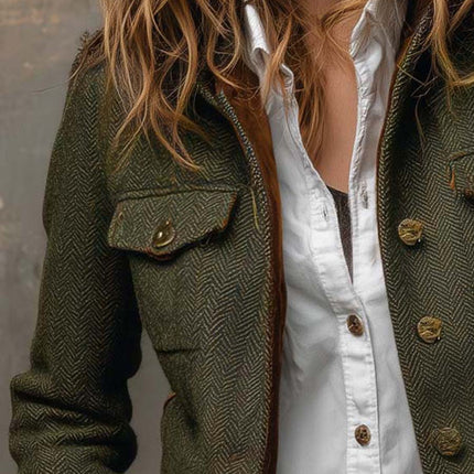 Dominique | Tailored Herringbone Jacket