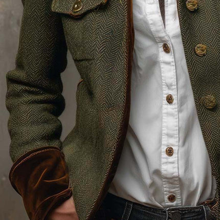 Dominique | Tailored Herringbone Jacket