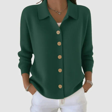 Faith | Relaxed Fit Button Front Collared Cardigan