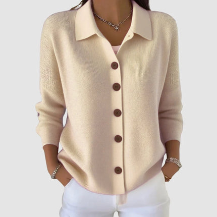Faith | Relaxed Fit Button Front Collared Cardigan