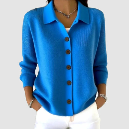 Faith | Relaxed Fit Button Front Collared Cardigan
