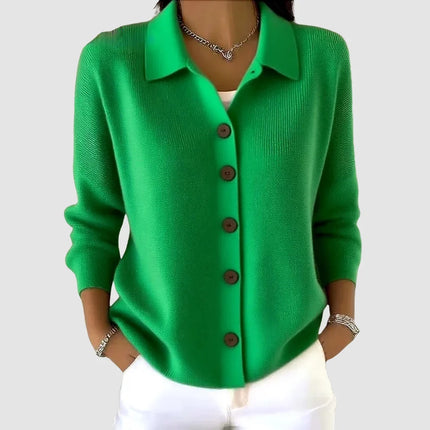 Faith | Relaxed Fit Button Front Collared Cardigan