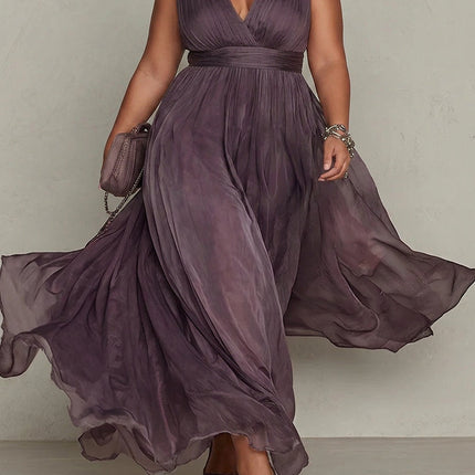 Gabrielle | Flowy Fit Chiffon Maxi Dress