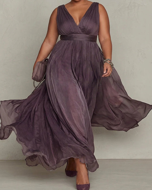 Gabrielle | Flowy Fit Chiffon Maxi Dress