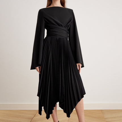 Gabrielle | Long Sleeve Wrap Midi Dress