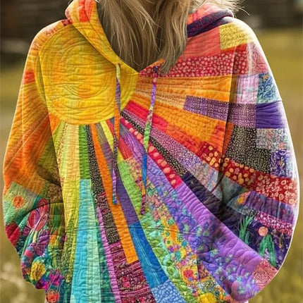 Jacinta | Relaxed Fit Patchwork Hoodie