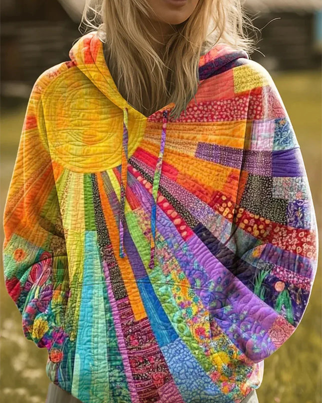 Jacinta | Relaxed Fit Patchwork Hoodie