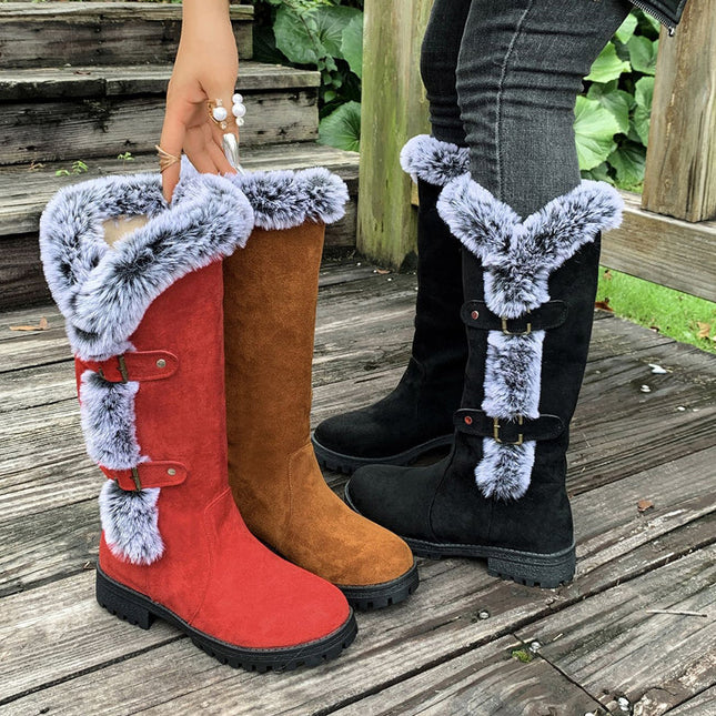 Jessamine | Mid-Calf Plush Lined Snow Boots