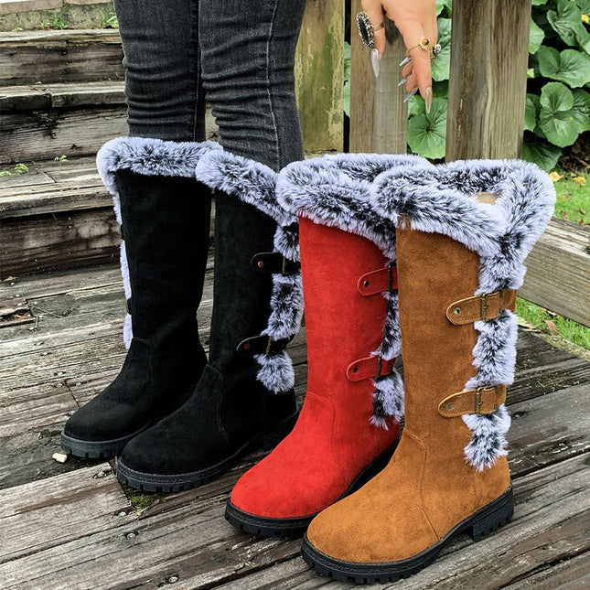 Jessamine | Mid-Calf Plush Lined Snow Boots