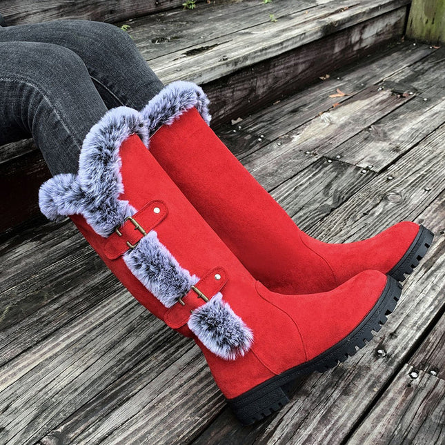 Jessamine | Mid-Calf Plush Lined Snow Boots